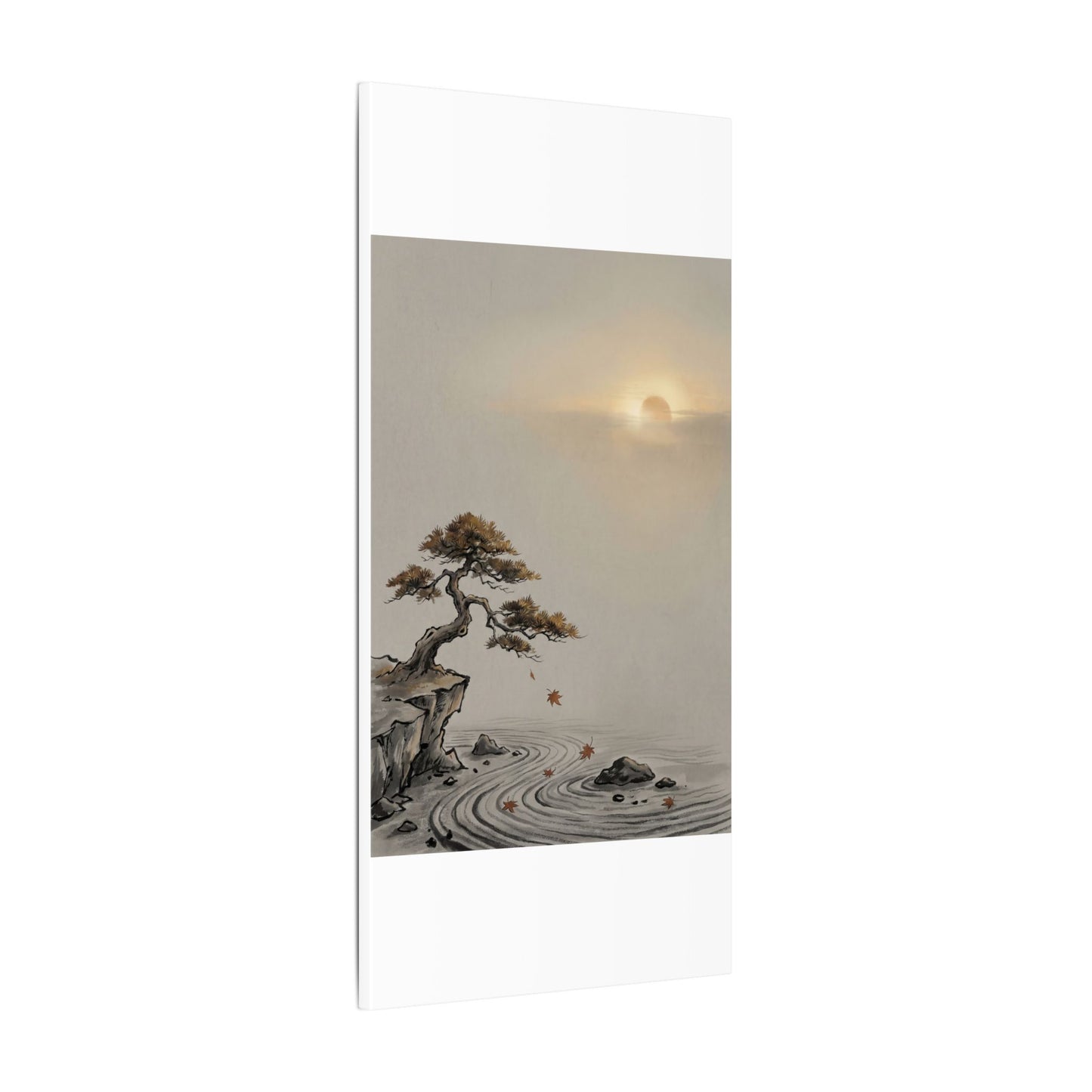 Pine Tree Canvas Art | Autumn Zen Karesansui Art