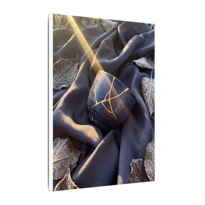 Winter Silk Drape Gold Repair Canvas Art | Artful Decor