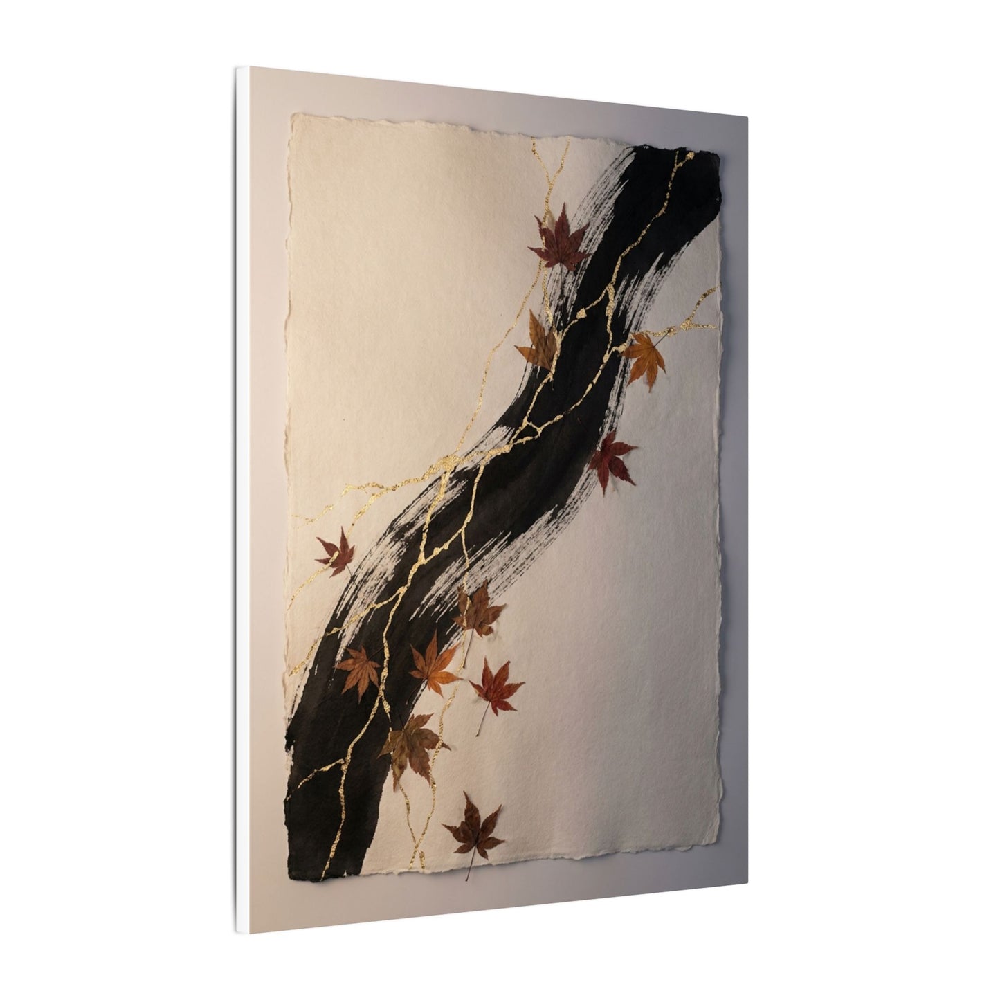 Dawn Ink Brushstroke Canvas Art - Kintsugi Ma