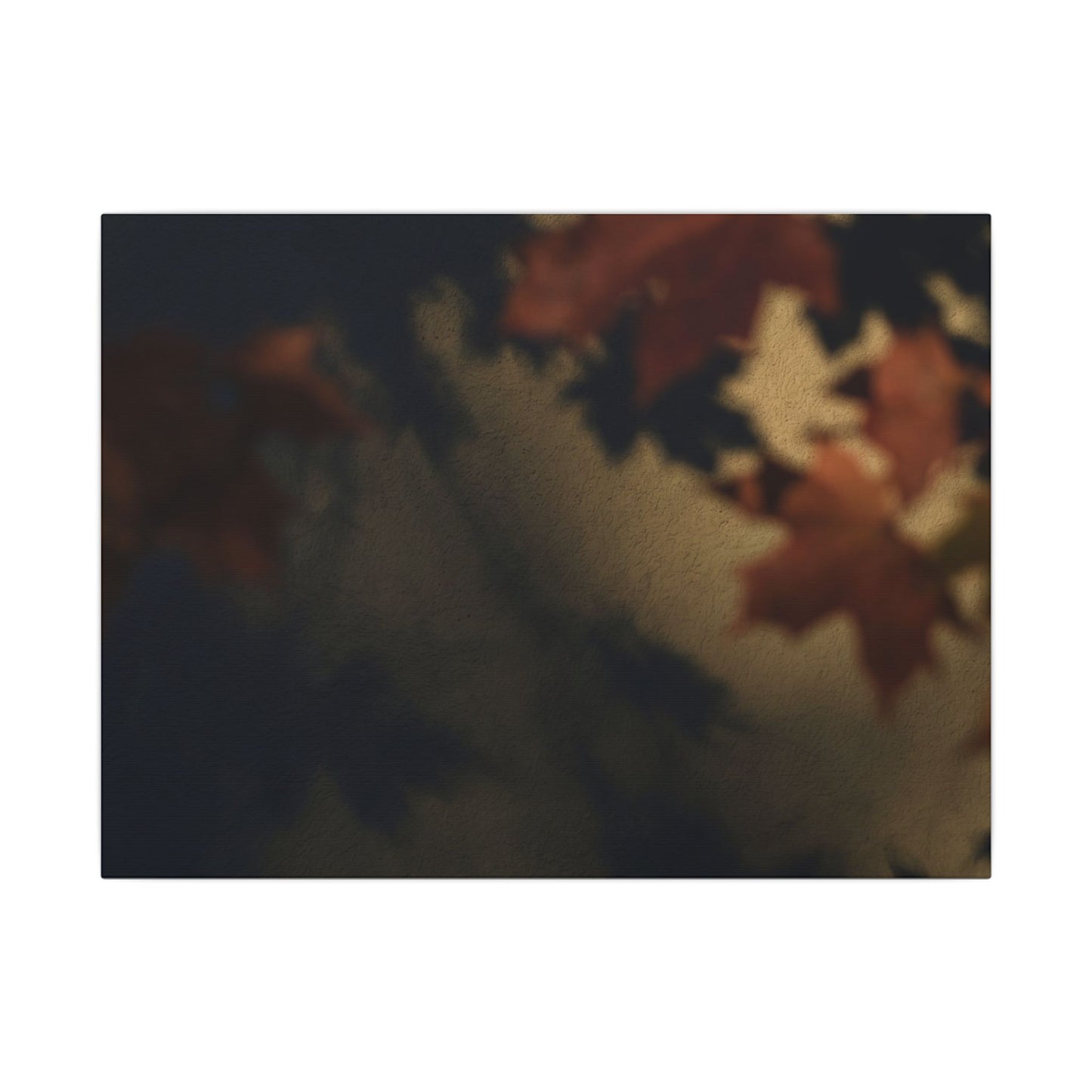 Shadow Play Canvas Art | Autumn Dark Japandi Moody Minimal Art Art Print
