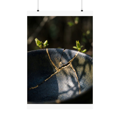 Spring Broken Pottery Shadow Zen Wall Art Print | Moody Decor Art Print