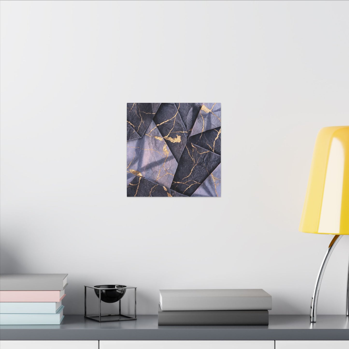 Seijaku Paper Fold Canvas Art - Kintsugi Gold Vein