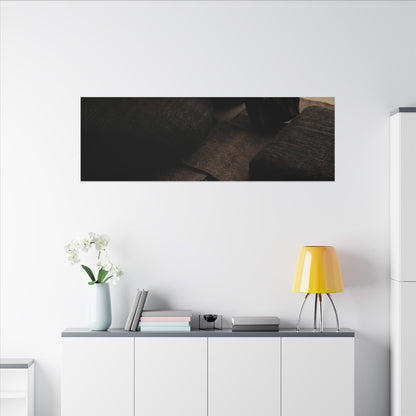Dark Japandi Shadow Zen Canvas Art
