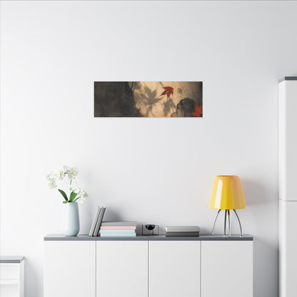 Shadow Play Texture Canvas Art | Neutral Japandi Art