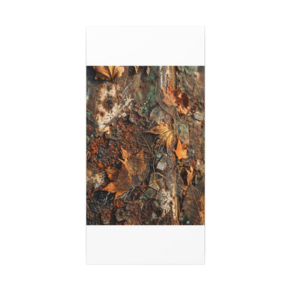 Rust Patina Canvas Art | Autumn Japandi Texture Art