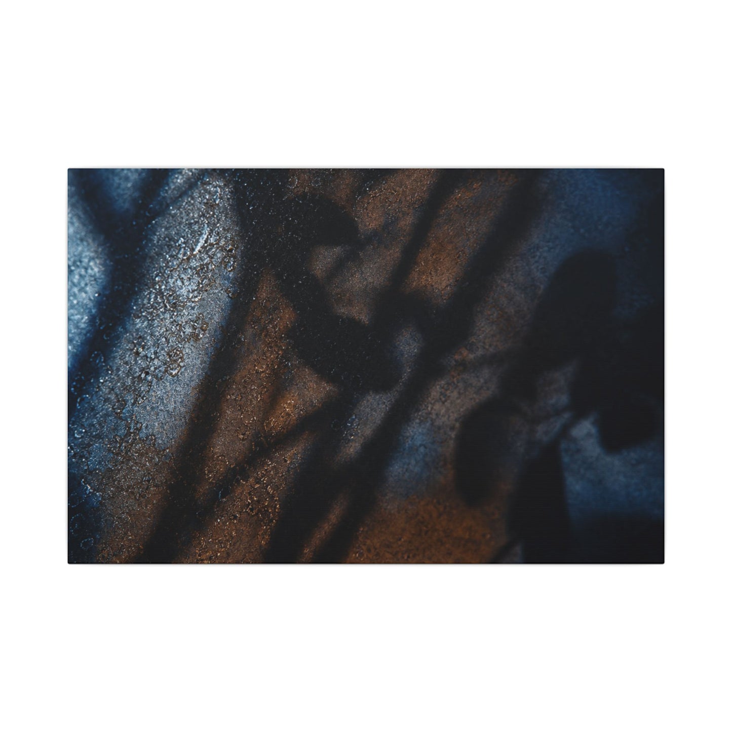 Moonlight Shadow Play Canvas Art - Dark Japandi Ma