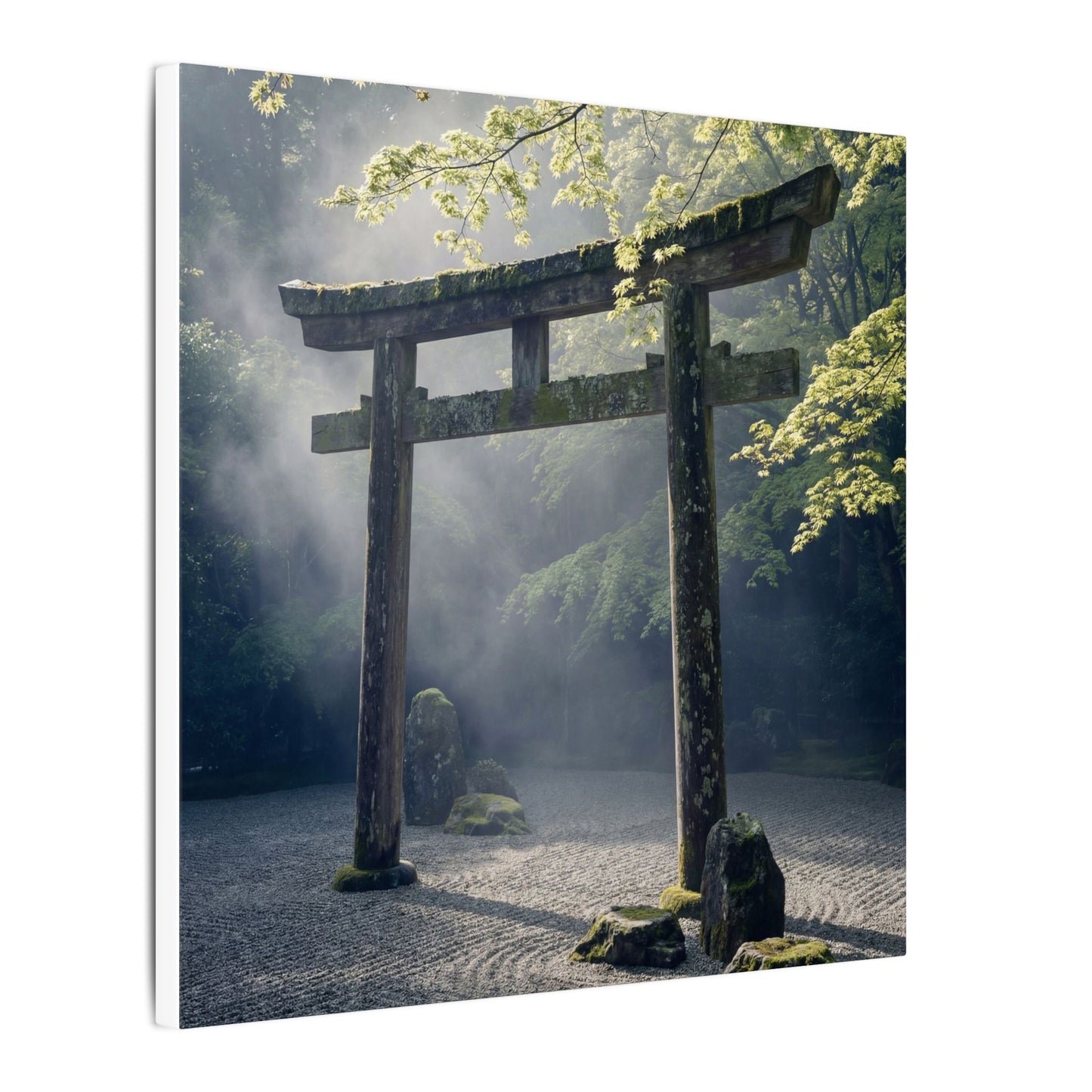 Torii Gate Canvas Art | Spring Zen Karesansui Art
