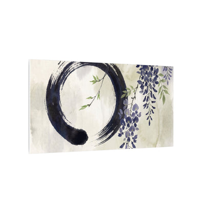 Wisteria Enso Canvas Art | Serene Zen Art