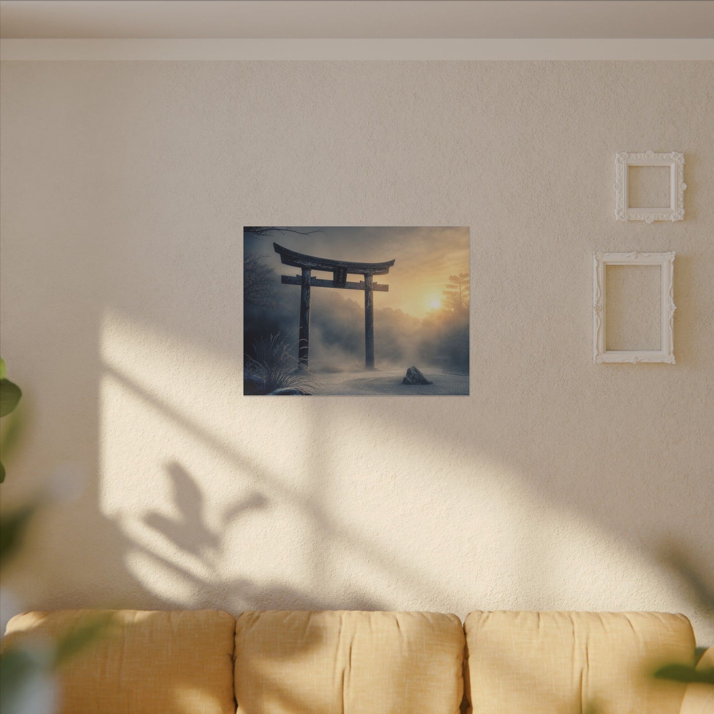 Zen Torii Gate in Golden Hour | Karesansui Canvas Art