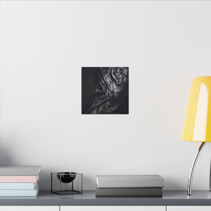 Seijaku Silk Drape Canvas Art - Dark Japandi Dark Texture