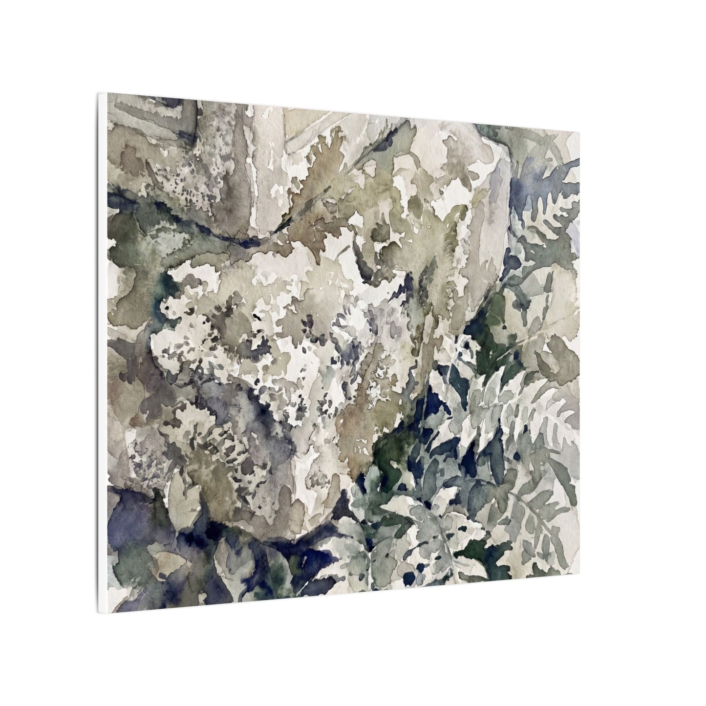 Stone Lantern Watercolor Canvas Art | Elegant Japandi Art