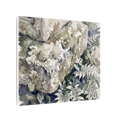 Stone Lantern Watercolor Canvas Art | Elegant Japandi Art
