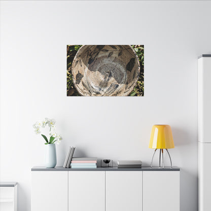 Elegant Ceramic Bowl Canvas Art - Japanese Pattern Japandi