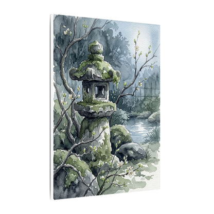Moonlight Stone Lantern Canvas Art - Japandi Seijaku