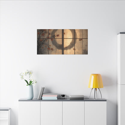 Shoji Screen Texture Canvas Art | Earthy Japandi Art