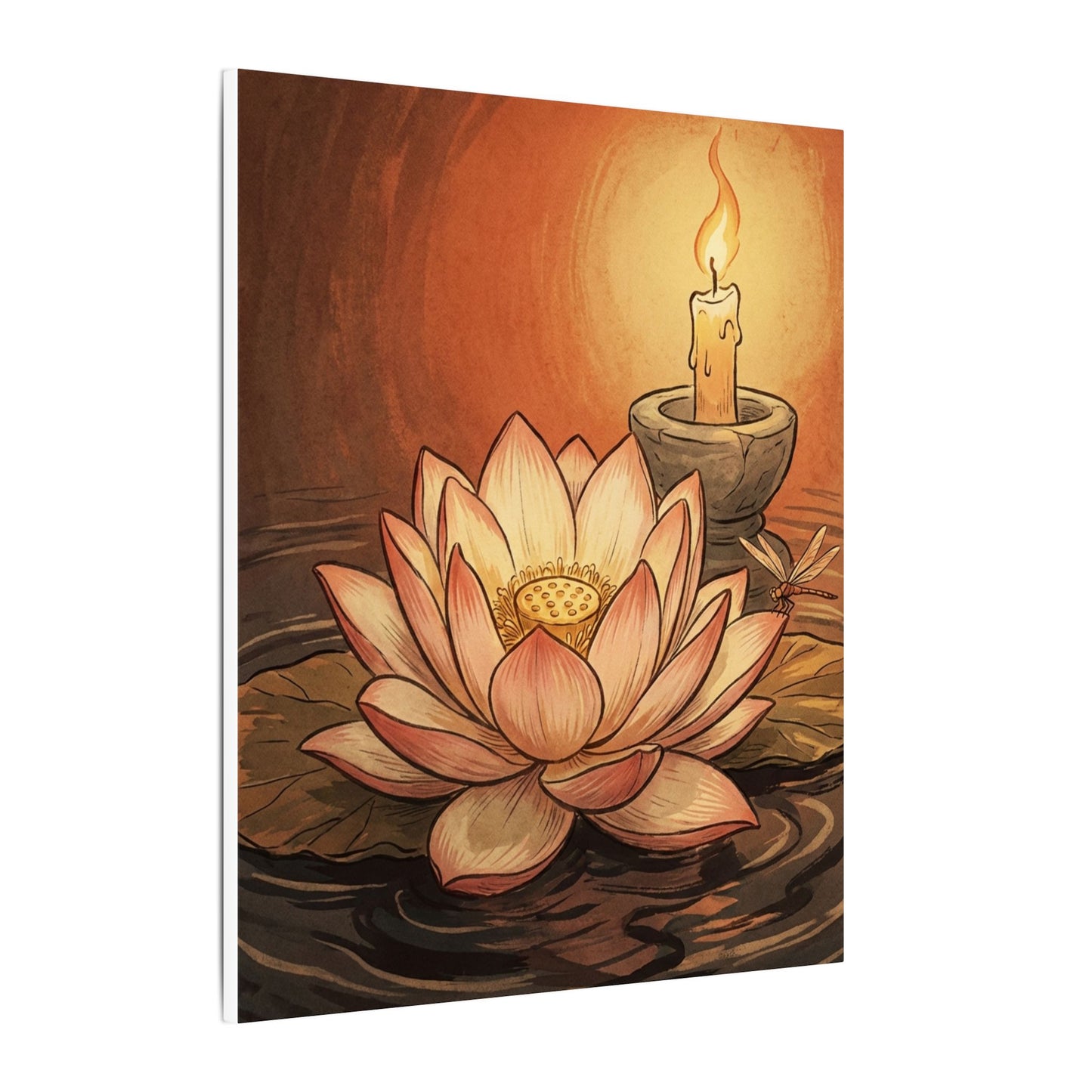 Fukinsei Dried Flowers Canvas Art - Japandi Texture