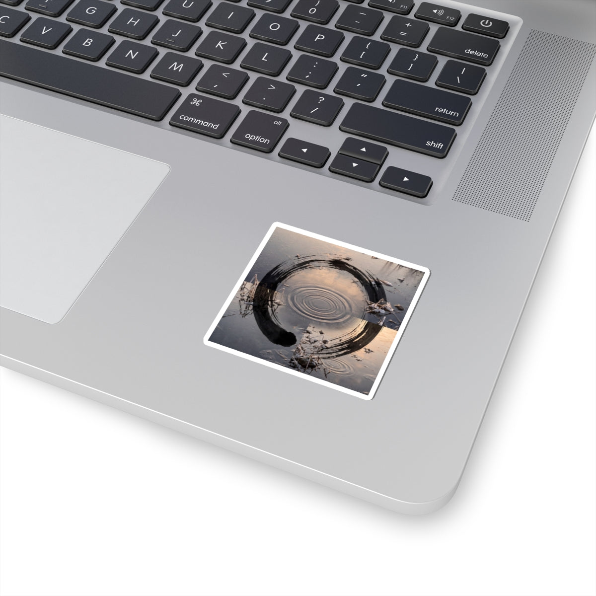 Water Ripple Enso Sticker | Serene Zen Art