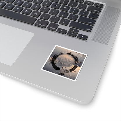 Water Ripple Enso Sticker | Serene Zen Art