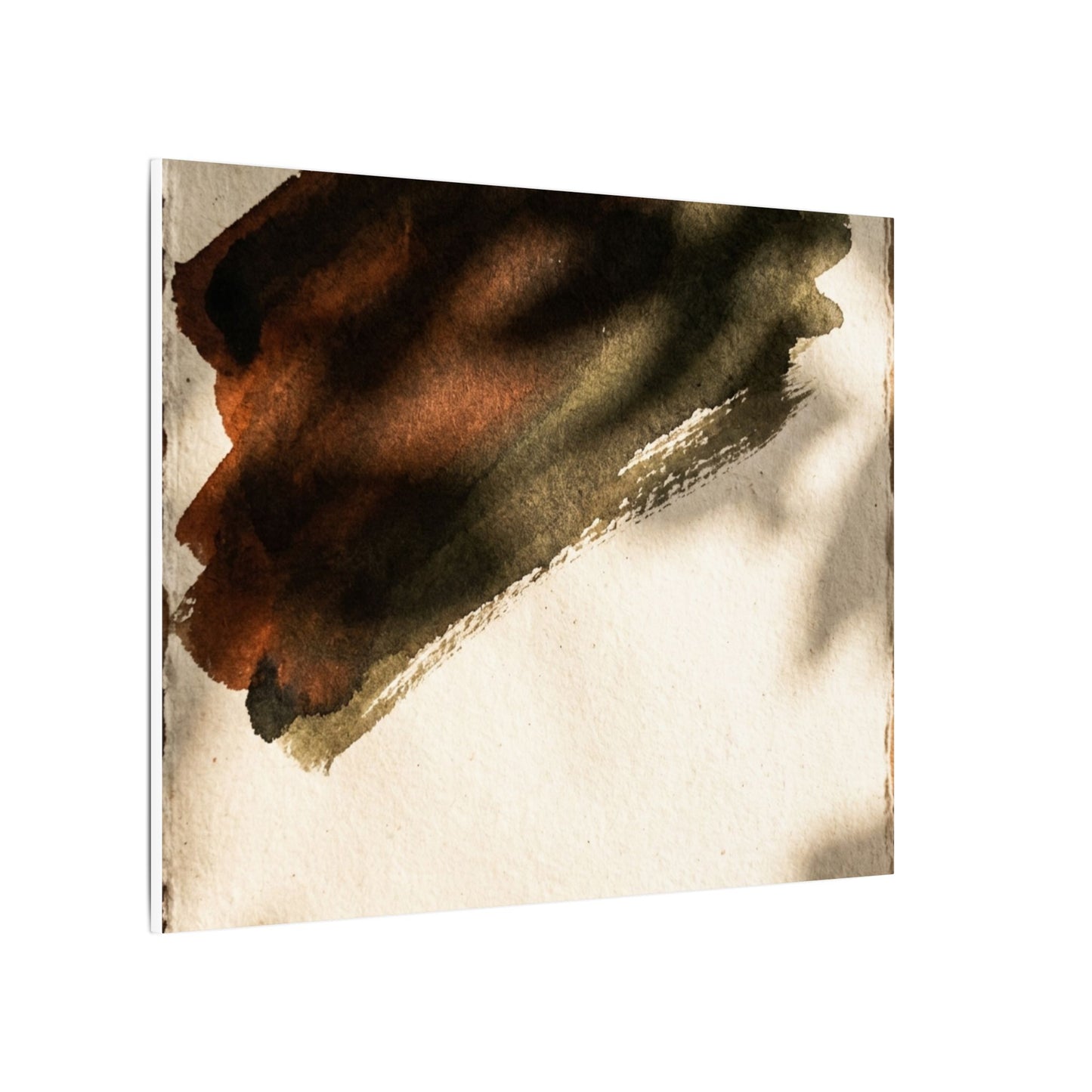Ink Brushstroke Canvas Art | Summer Dark Japandi Moody Minimal Art
