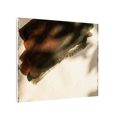 Ink Brushstroke Canvas Art | Summer Dark Japandi Moody Minimal Art