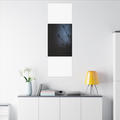 Shadow Play Canvas Art | Spring Dark Japandi Moody Minimal Art
