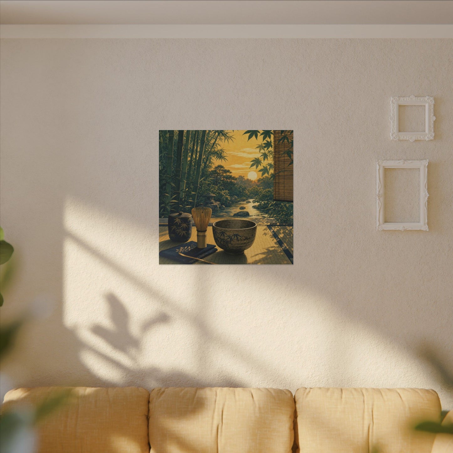 Ma Tea Ceremony Canvas Art - Zen Ukiyo E Inspired