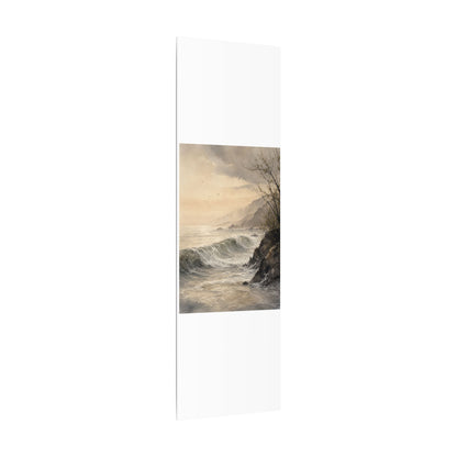 Ocean Wave Spring Canvas Art | Japandi Elegant Design