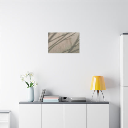 Shadow Play Japanese Pattern Canvas Art | Warm Japandi Art