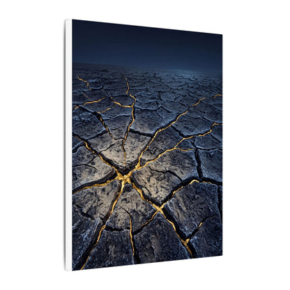 Cracked Earth Broken Beauty Canvas Art | Artful Kintsugi Art