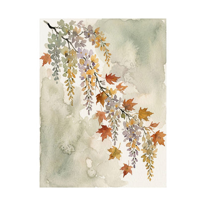 Golden Hour Wisteria Wall Art Print - Japandi Ma