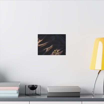 Silk Drape Shadow Zen Canvas Art | Luxurious Dark Japandi Art