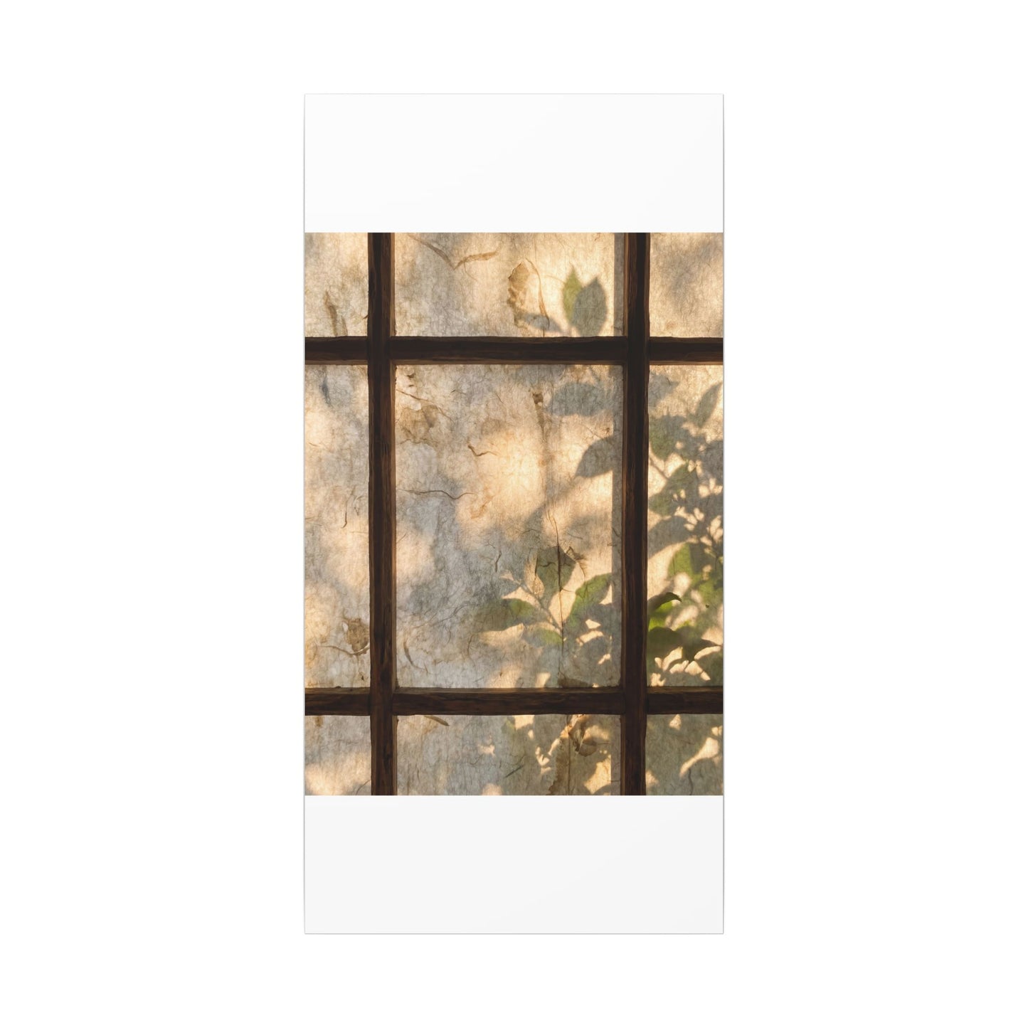 Golden Hour Shoji Screen Canvas Art - Japandi Mono No Aware