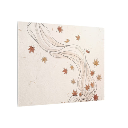 Japandi Silk Drape in Dawn | Minimal Line Canvas Art