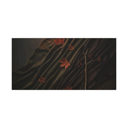 Autumn Silk Drape Moody Minimal Canvas Art | Moody Decor