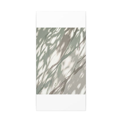 Japandi Shadow Play in Dappled | Japanese Pattern Canvas Art