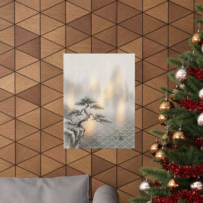 Datsuzoku Pine Tree Wall Art Print - Japandi Japanese Pattern