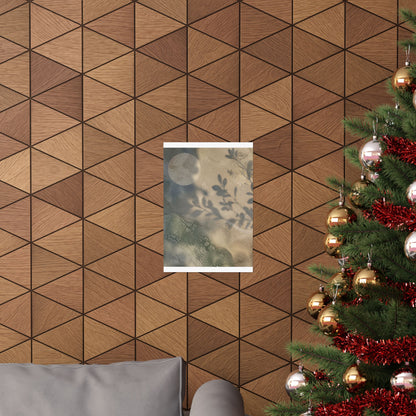 Winter Shadow Play Texture Wall Art Print | Cozy Decor