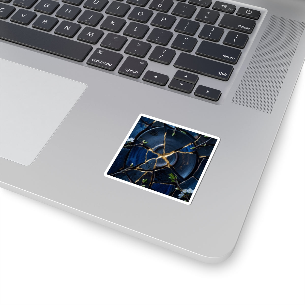 Kintsugi Broken Pottery in Moonlight | Gold Vein Sticker