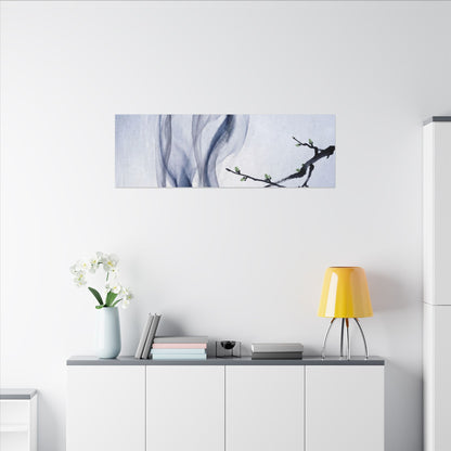Incense Smoke Spring Canvas Art | Zen Tranquil Design