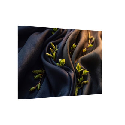 Spring Silk Drape Moody Minimal Canvas Art | Luxurious Decor