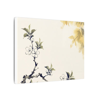 Kanso Cherry Blossom Canvas Art - Zen Sumi E