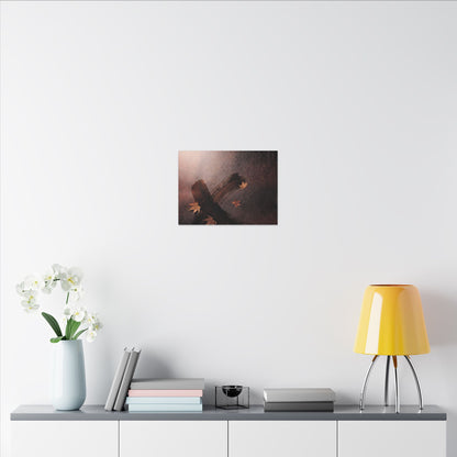Moody Ink Brushstroke Canvas Art - Moody Minimal Dark Japandi