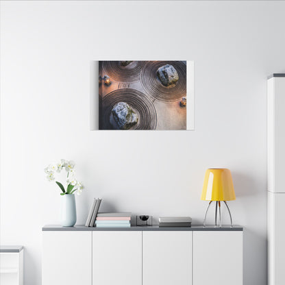 Candlelight Rock Garden Canvas Art - Japandi Ma
