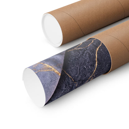 Artful Paper Fold Wall Art Print - Gold Vein Kintsugi