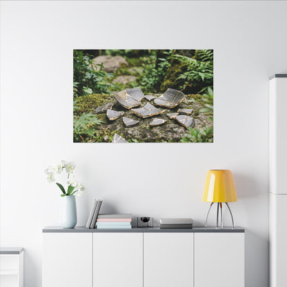 Summer Broken Pottery Gold Repair Canvas Art | Resilient Decor