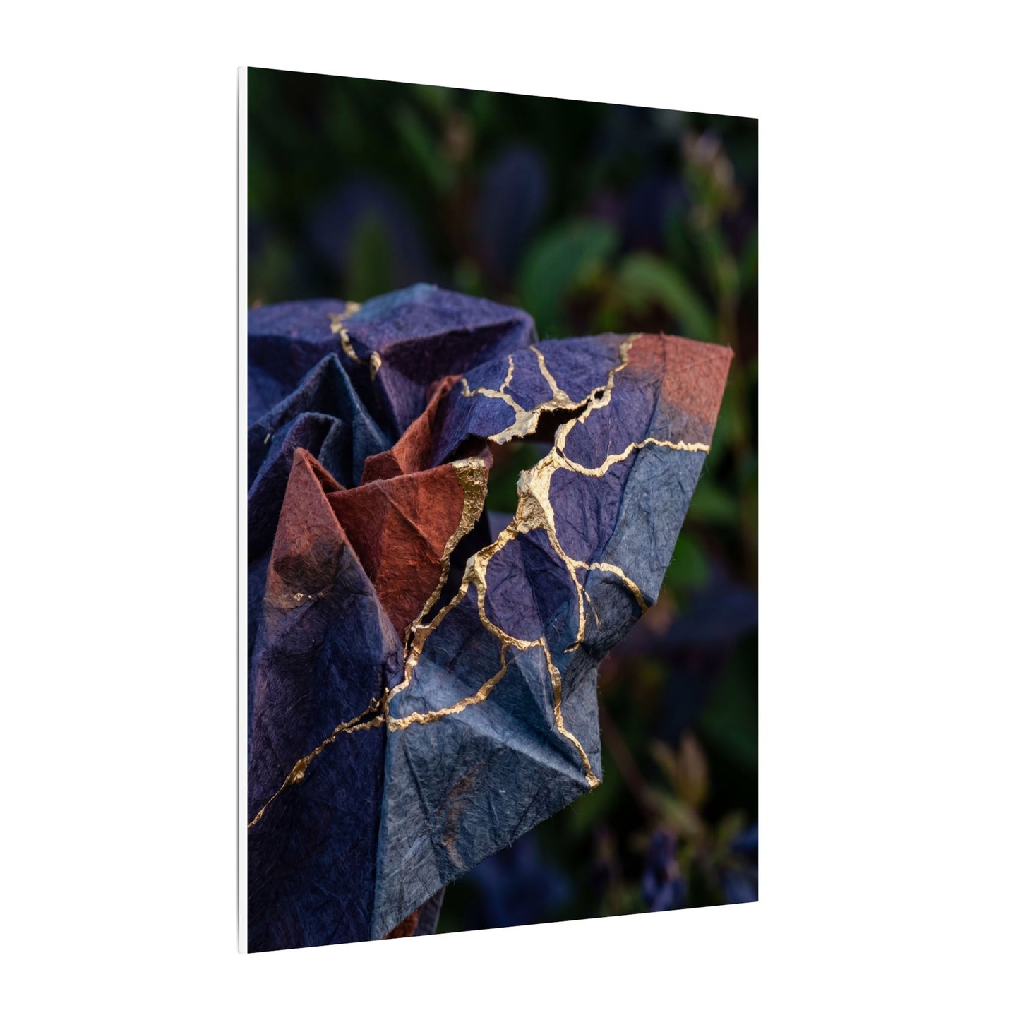 Philosophical Paper Fold Canvas Art - Gold Vein Kintsugi