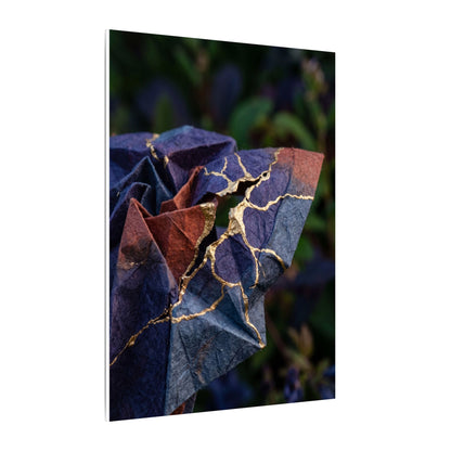 Philosophical Paper Fold Canvas Art - Gold Vein Kintsugi
