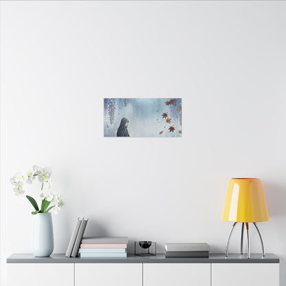 Zen Wisteria in Moonlight | Ukiyo E Inspired Canvas Art