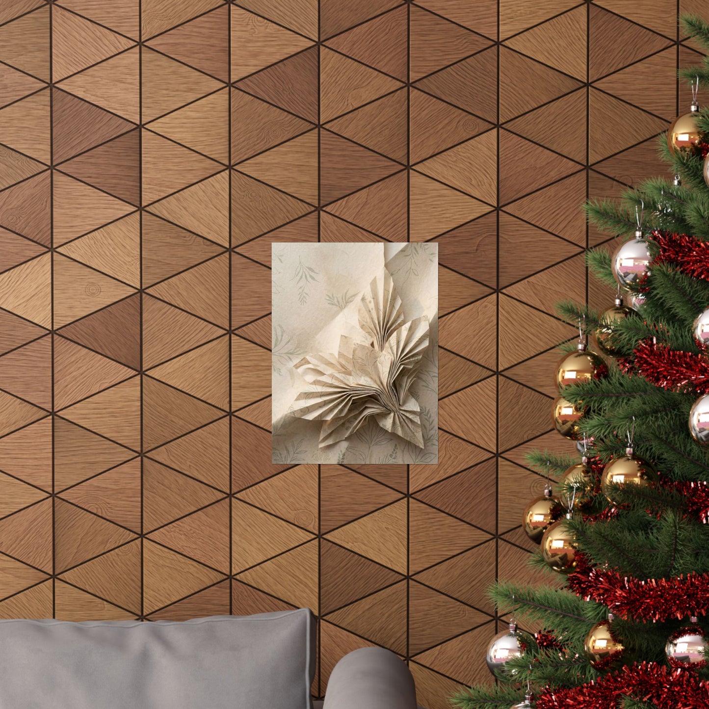 Dawn Paper Fold Wall Art Print - Japandi Fukinsei