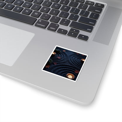 Luxurious Rock Garden Sticker - Dark Texture Dark Japandi